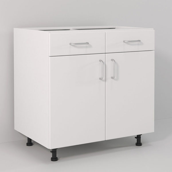 Base Cabinet 2 Door BC-12-800 (Lacquer Door) | Redwave Online