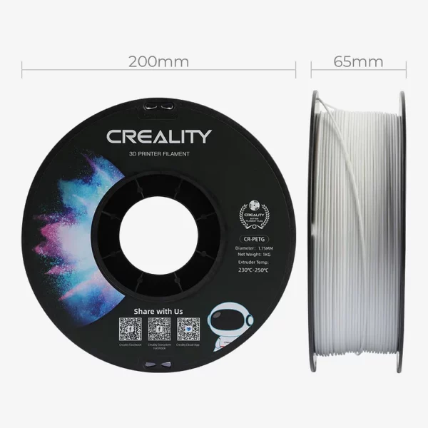 Creality CR-PETG White Filament 1.75mm 1KG